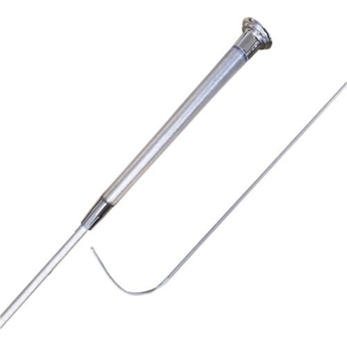 2024 Woof Wear Gel Dressage Whip WH0027-BRST-100 - Brushed Steel